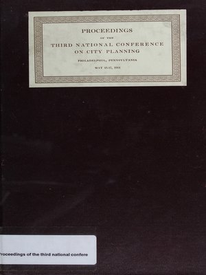 cover image of Proceedings of the Third National Conference on City Planning
